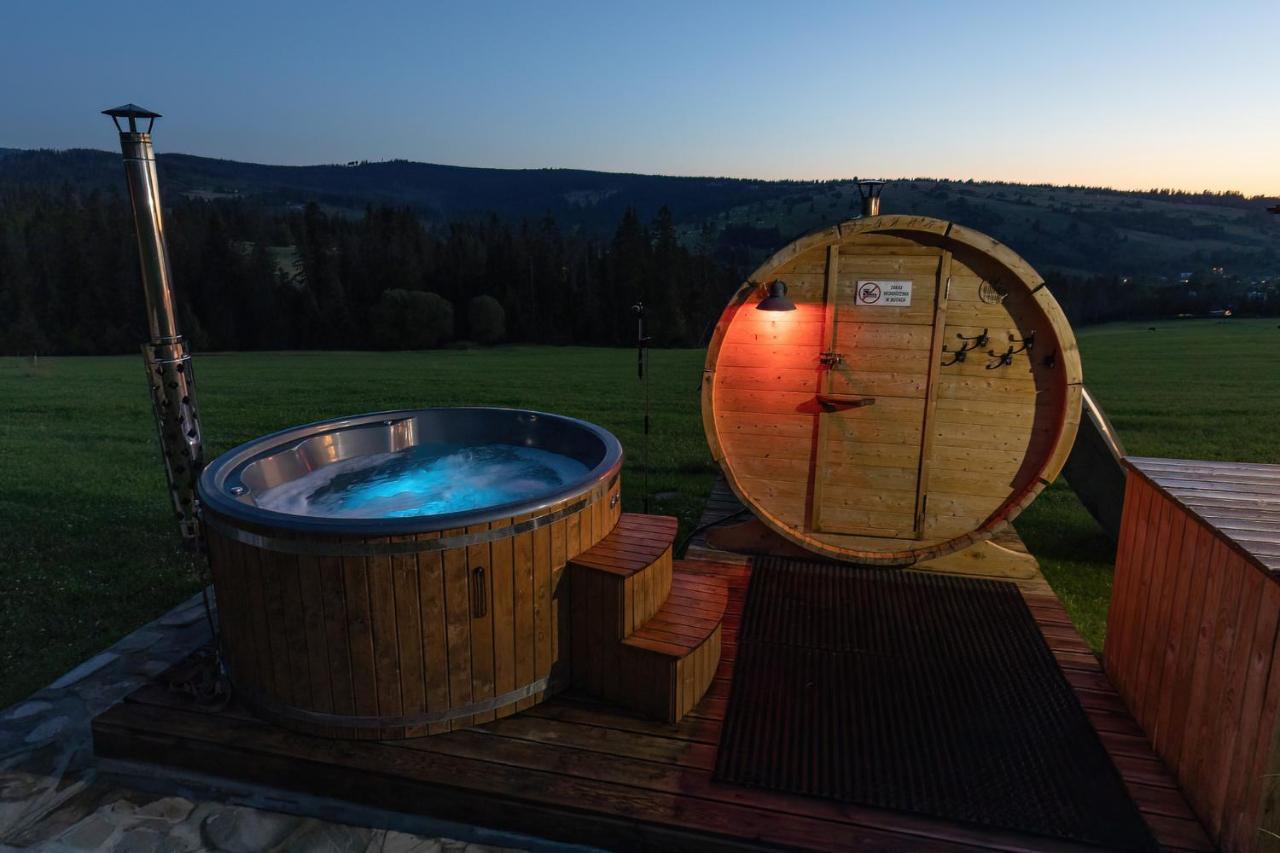 Witowianskie Domki Z Kominkiem, Jacuzzi I Sauna Dzianisz Exterior photo