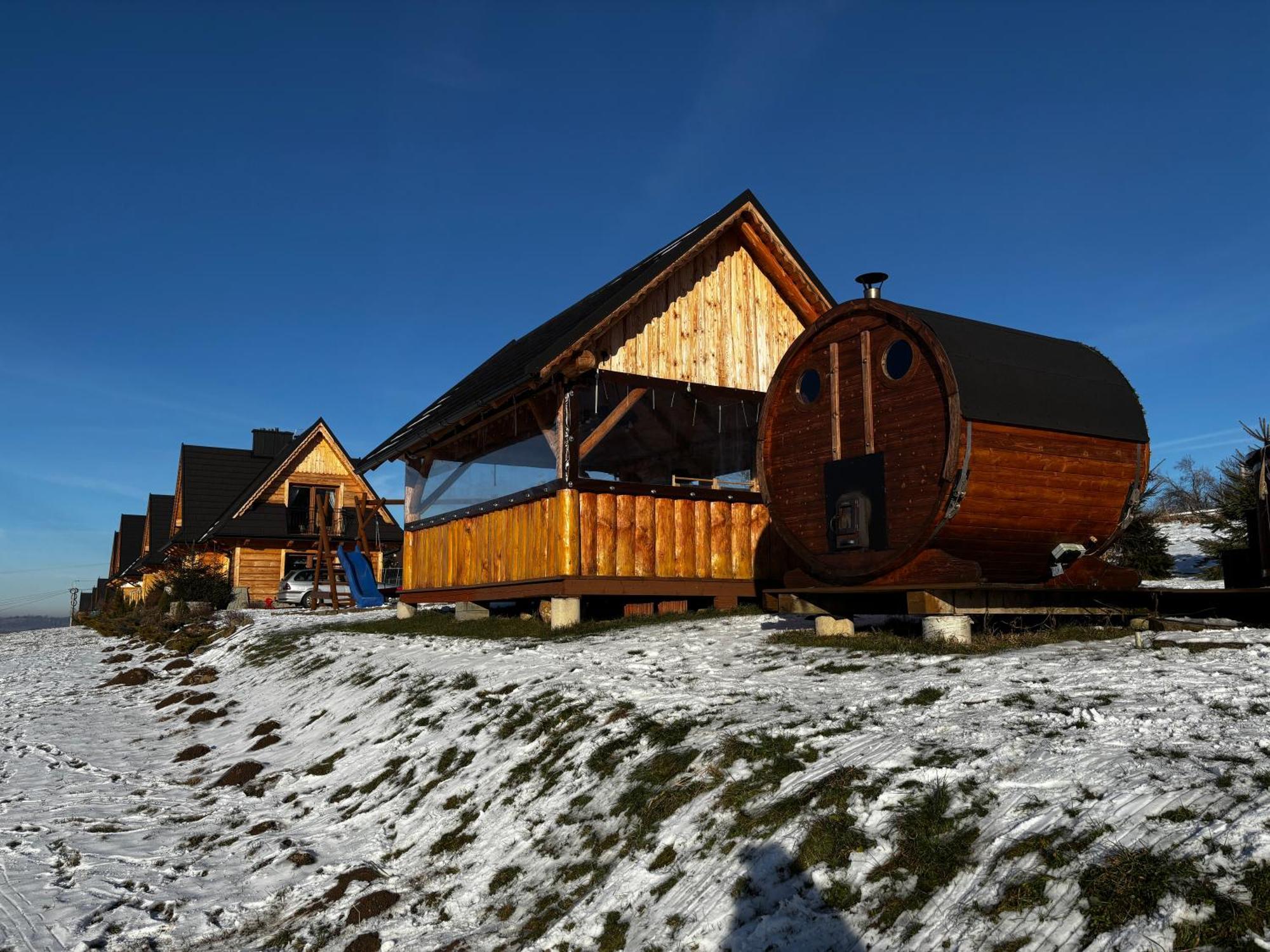 Witowianskie Domki Z Kominkiem, Jacuzzi I Sauna Dzianisz Exterior photo