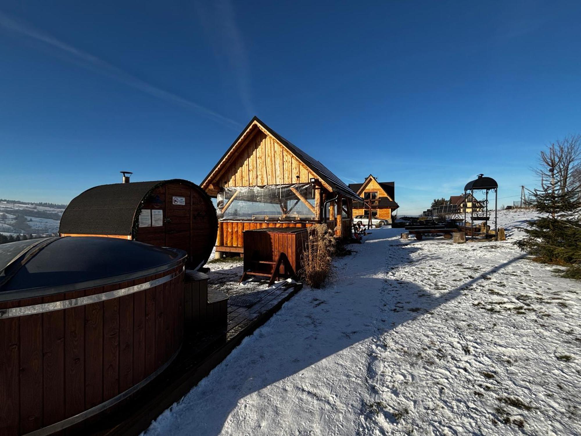 Witowianskie Domki Z Kominkiem, Jacuzzi I Sauna Dzianisz Exterior photo